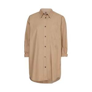 Tommy Hilfiger Shirt - ORG COTTON OVERSIZED SHIRT LS beige obraz