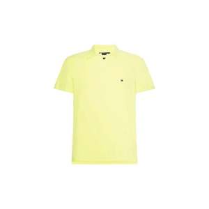 Tommy Hilfiger Polo shirt - TECH LINEN SLIM POLO yellow obraz