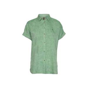 Tommy Hilfiger Shirt - LINEN RELAXED SHIRT SS green obraz