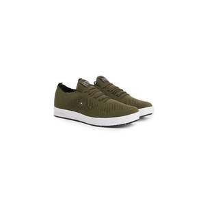 Tommy Hilfiger Sneakers - SUSTAINABLE KNIT SOCK CUPSOLE green obraz