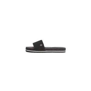 Tommy Hilfiger Flip-flops - TH TEXTURED FLAT SANDAL black obraz