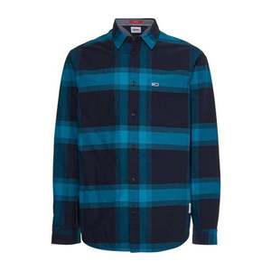 Tommy Jeans Shirt - TJM BUFFALO CHECK SHIRT blue obraz