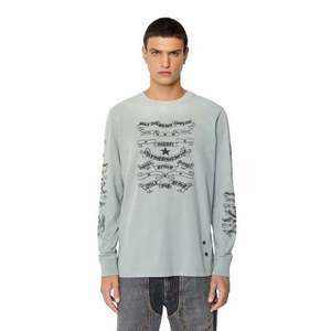 Diesel T-shirt - T-JUST-LS-E3 T-SHIRT grey obraz