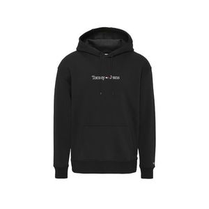 Tommy Jeans Sweatshirt - TJM REG LINEAR HOODI black obraz
