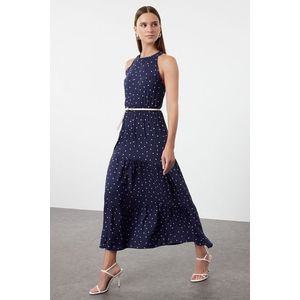 Trendyol Navy Patterned Dress obraz