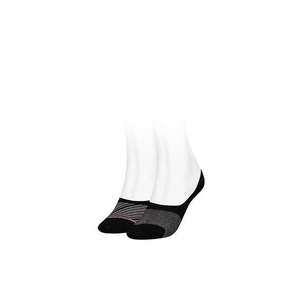 Tommy Hilfiger Socks - TH WOMEN FOOTIE 2P REFINED BIAS black obraz
