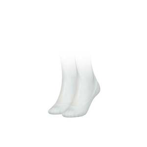 Tommy Hilfiger Socks - TH WOMEN FOOTIE 2P TH BURN OUT white obraz