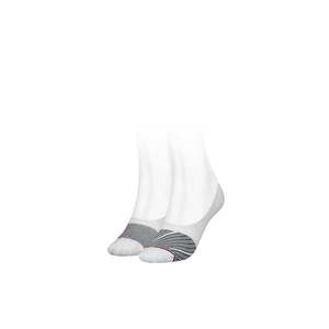Tommy Hilfiger Socks - TH WOMEN FOOTIE 2P REFINED BIAS white obraz