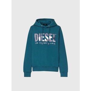 Diesel Sweatshirt - FANGHOODLOGO SWEATSHIRT blue-green obraz