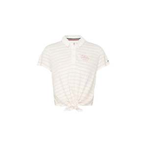 Tommy Jeans Polo shirt - TJW SUMMER FRONT TIE POLO white obraz