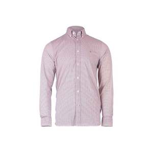 Tommy Hilfiger Shirt - SLIM FLEX WEAVE SHIRT burgundy obraz