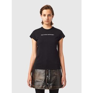 T-shirt - Diesel FEMALE DIESEL black obraz