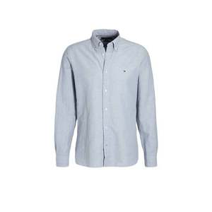 Tommy Hilfiger Shirt - COTTON LINEN DOBBY RF SHIRT blue obraz