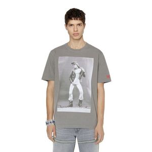 Diesel T-shirt - PR-T-JUST-P3 T-SHIRT grey obraz