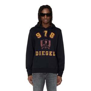 Diesel Sweatshirt - S-GINN-HOOD-E5 SWEAT-SHIRT black obraz