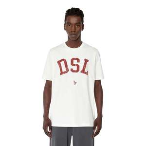 Diesel T-shirt - T-JUST-E35 T-SHIRT white obraz