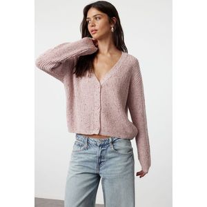 Trendyol Pink Soft Textured Knitwear Cardigan obraz