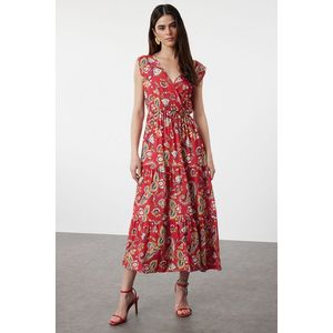 Trendyol Red A-Line Woven Dress obraz