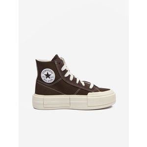 Tmavě hnědé kotníkové tenisky na platformě Converse Chuck Taylor All Star Cruise obraz