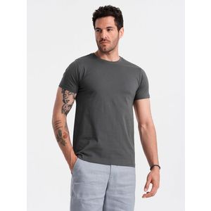 Ombre Men's classic cotton BASIC T-shirt - graphite obraz
