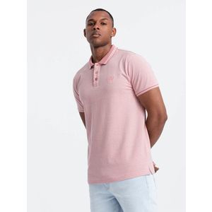 Ombre Men's polo shirt with collar obraz