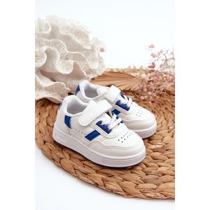 Klasická dětská sportovní obuv bílá a modrá Marlin obraz