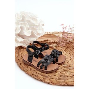 Dětské sandály se zapínáním na suchý zip, Black Marimona obraz