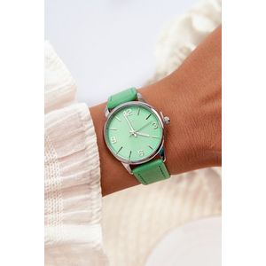 Dámské hodinky na eko koženém řemínku Zelený Ernest obraz