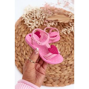 Dětské sandály se srdcem 81997 Ipanema My First Baby Pink obraz