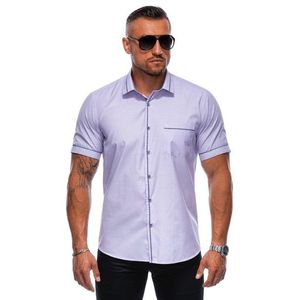 Edoti Men's shirt with short sleeves obraz