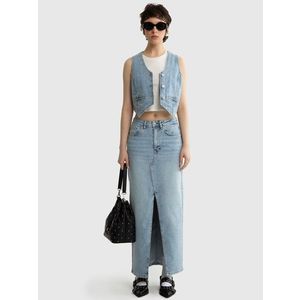 Big Star Woman's Skirt 120195 Denim-208 obraz