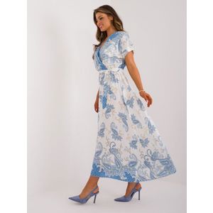 Modrobílé šaty s orientálními vzory obraz