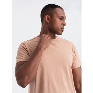 Ombre Classic BASIC men's cotton T-shirt - flesh-colored obraz