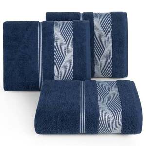 Eurofirany Unisex's Towel 424378 Navy Blue obraz