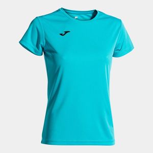 Dámské triko Joma Combi Woman Shirt S/S Fluor Turquoise obraz