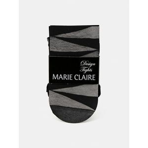 Černé vzorované punčochové kalhoty Marie Claire obraz