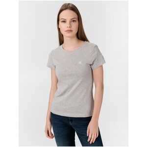 Calvin Klein dámské šedé tričko obraz
