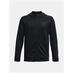 Černá klučičí mikina Under Armour UA Armour Fleece FZ obraz