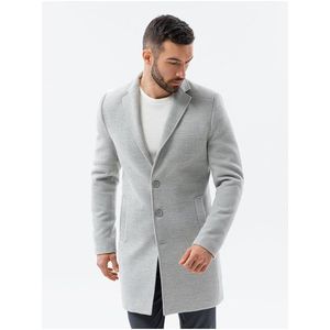 Šedý pánský lehký kabát Ombre Clothing obraz