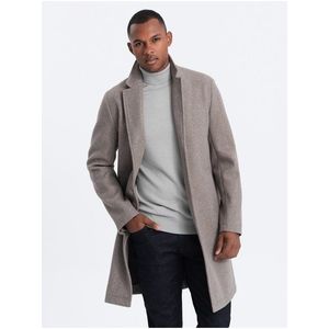 Světle šedý pánský lehký kabát Ombre Clothing obraz