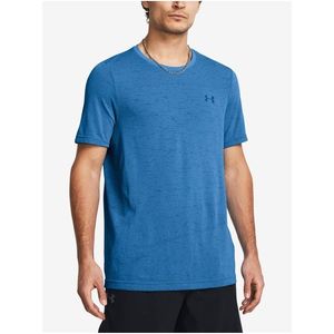 Modré pánské tričko Under Armour Vanish Seamless SS obraz