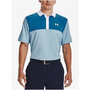 Modré pánské sportovní polo tričko Under Armour UA Performance 3.0 Colorblock Polo obraz