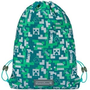 BAAGL MINECRAFT SILVER CREEPER Gymsack, tmavě zelená, velikost obraz