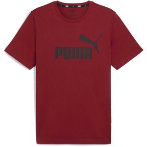 Puma ESSENTIALS LOGO Pánské triko, červená, velikost obraz