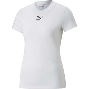 Puma CLASSICS SLIM TEE Dámské triko, bílá, velikost obraz