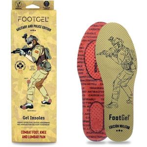 FOOTGEL MILITARY Gelové vložky, hnědá, velikost obraz