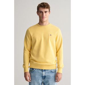 MIKINA GANT REG SHIELD C-NECK SWEAT PARCHMENT YELLOW obraz