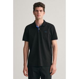 POLOKOŠILE GANT REG CONTRAST PIQUE SS RUGGER BLACK obraz