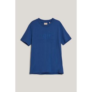 TRIČKO GANT REG TONAL SHIELD SS T-SHIRT RICH BLUE obraz