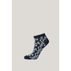 PONOŽKY GANT MONOGRAM INTARSIA ANKLE SOCKS EVENING BLUE obraz